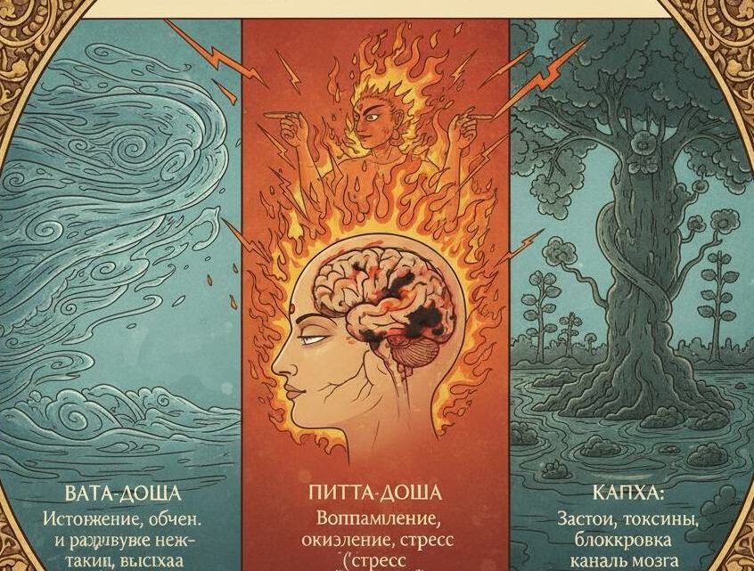 « Аюрведа — Три-Доша Вата Питта Капха — Баланс и дисбаланс »'